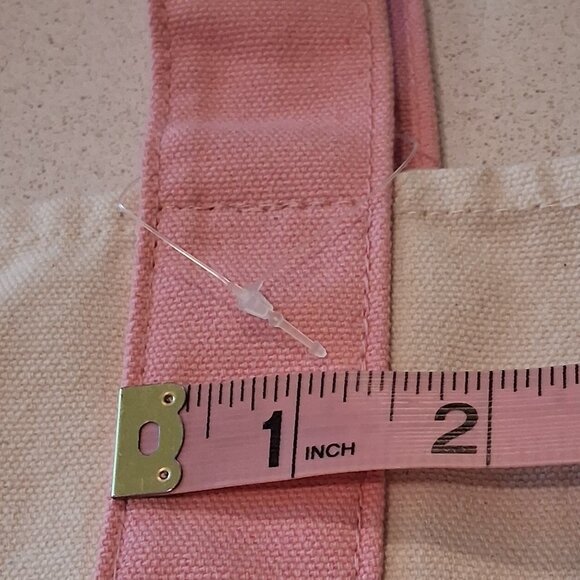 Trader Joe's Pink Pastel Mini Canvas Tote Bag - Picture 13 of 15